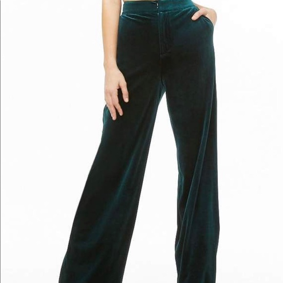 flared pants velvet
